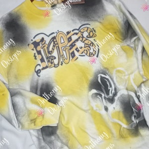 School Spirit Paint Splattered Tigers sweatshirt
