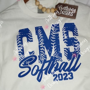 Softball team shirt 2023 CMS Tigers
