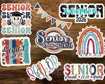 Senior stickers Class of 2026 set2