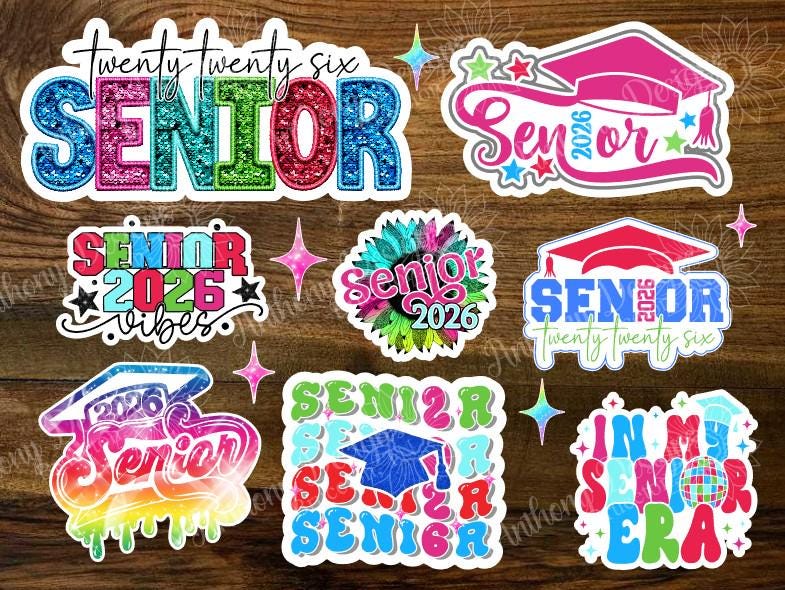 Senior stickers Class of 2026 set 3