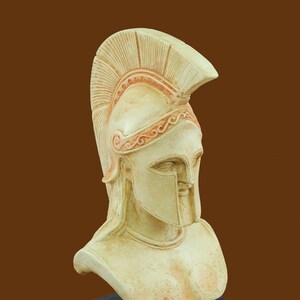 Leonidas Head King of Sparta Bust Greek Spartan Warrior Statue Handmade Museum Replica Office Decor Home Decor Collectors Gift