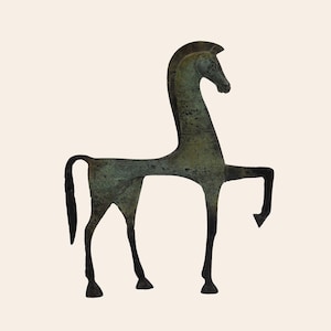 Bronze horse greek statue, dancing horse statue museum replica solid bronze home decor statue greek art