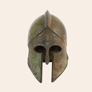 Real spartan helmet top