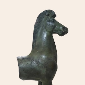 Horse Statue, Greek Acropolis museum horse statue, Home decor, Horse statues for garden, Museum Replica, Greek Horse, Handmade Bronze Statue