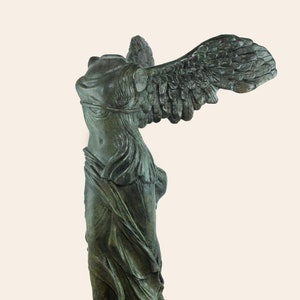 Nike Greek Winged Victory of Samothrace Bronze Patina Statue Greek Goddess of Victory Quality Museum Replica Winged Nike Goddess Sculpture