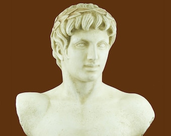 アポロンの胸像 ギリシャ神 石膏彫刻 古代ギリシャ 音楽と太陽の神