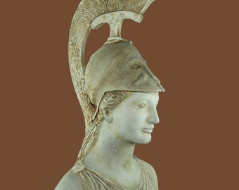 Goddess Athena Sculpture Buste Qualité Artefact Strategy-Wisdom 