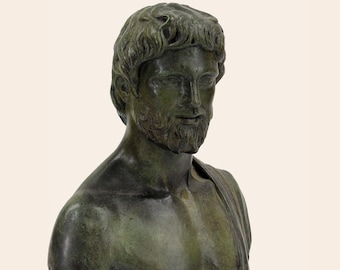 アスクレピオス像 古代ギリシャの医学の神の彫像 約23cm 61hyuoLNTlL._AC_UF894,