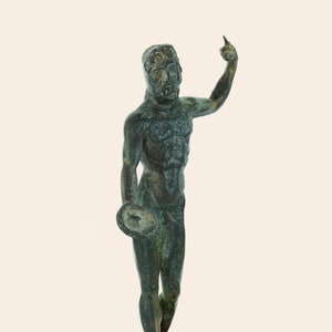 God Zeus Statue, Greek Mythology God Of Skies Bronze Art King of Gods Roman Jupiter Home Decor Handmade Museum Replica Zeus Olympus God