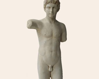 Standbeeld Dionysus, standbeeld Griekse god Bacchus, god van de wijn Beeld Dionysus, kunst Griekse mythologie