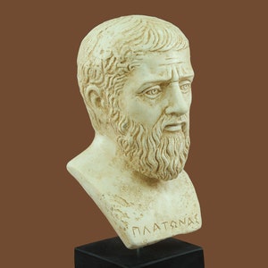 Plato hoofd sculptuur, hoofd buste museum replica filosofie standbeeld gips sculptuur Griekse kunst filosoof cadeau interieur