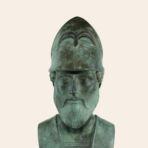 Ajax Great King of Salamis Bust Ancient Greek King Aiantas Plaster Sculpture Trojan War Ajax Statue Museum Replica Greek Mythology Warrior