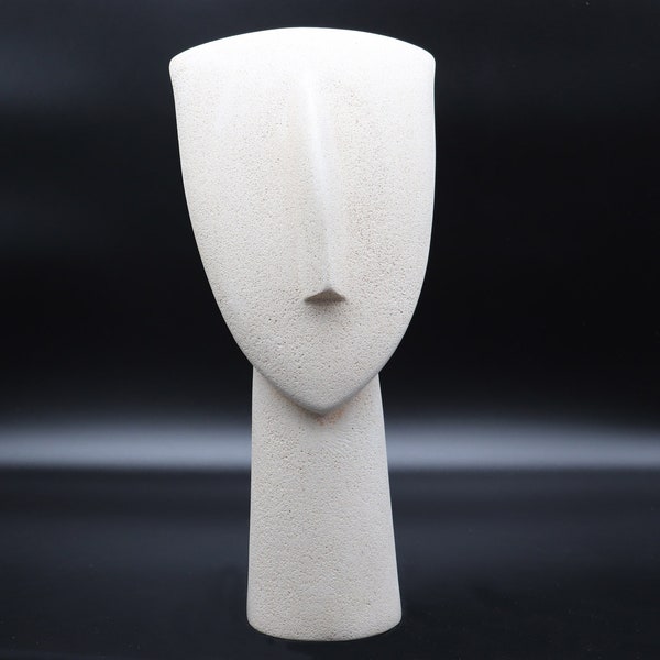 Cycladic Head, Large head statue, Cycladic art, Ancient greek, Sculpture figurines, Minimalist decor, Cycladic sculpture, Greek idol