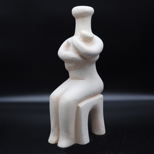 Mothers day gift, Mother and child sculpture, Cycladic art style, Motherhood statue, Large statue, Greek gifts, Maternity figurine