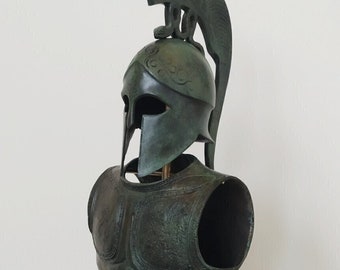 スパルタ コリント式胸甲 ヘルメット付き 古代ギリシャ戦士