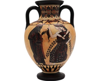 【送料無料・蔵出し】古代ギリシャ　花瓶　黒絵式陶器　ギリシャ陶器 古代ギリシャ 花瓶 黒絵式陶器 ギリシャ陶器｜Yahoo!フリマ（旧