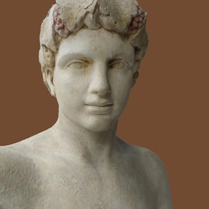 Estatua de Dioniso, dios griego del vino, artefacto, estatua de Baco, gran escultura de Dioniso, arte coleccionable, estatua de Dioniso, mitología griega