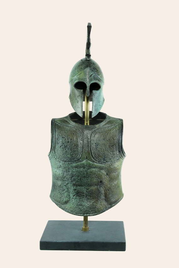 Spartan Corinthian Cuirass With Helmet Ancient Greek Warrior - Etsy
