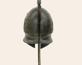古代ギリシャのヘルメット チャリオット装飾、スパルタ戦士のソリッド
