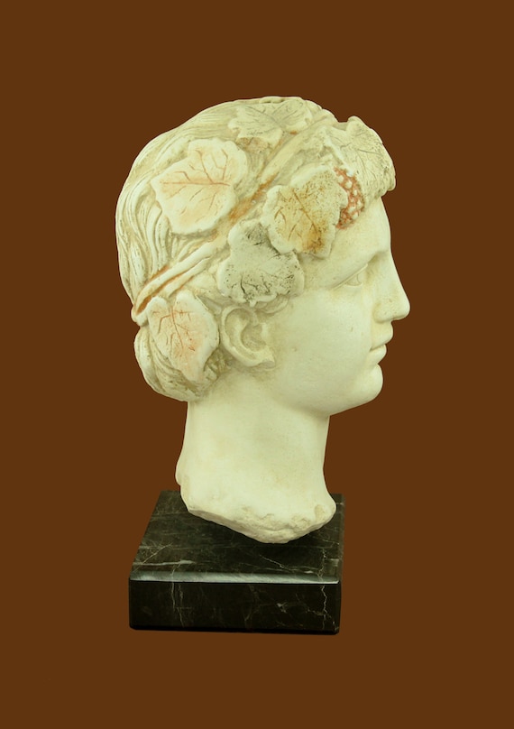 ディオニュソス ギリシャのワインの神 頭部胸像 バッカス像