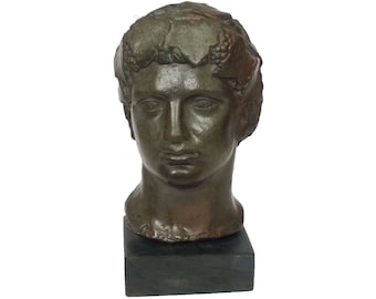 Dionysus Bust God Of Wine Bust Bacchus Statue Museum Reproduction Greek God Dionysus Statue Bronze Patina Sculpture Greek Mythology God