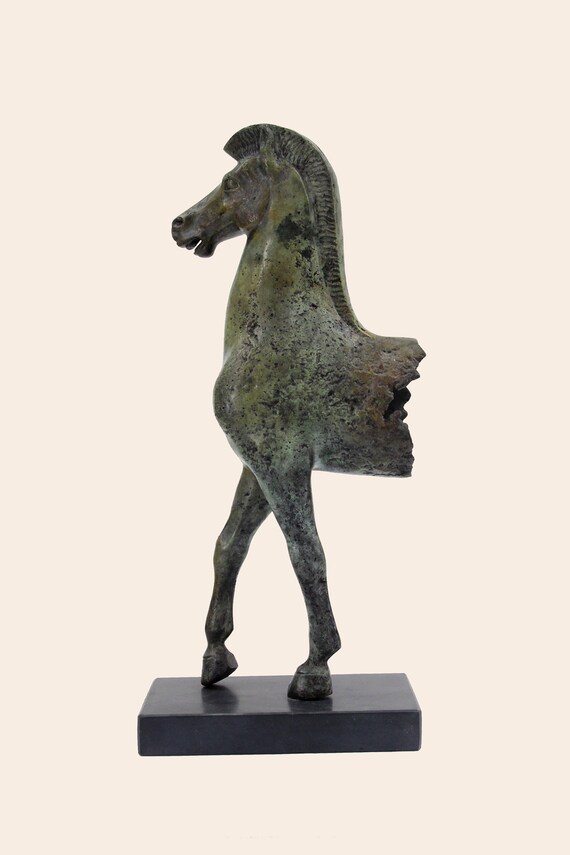 ギリシャ ハンドメイド ブロンズ像 馬 【公式通販】