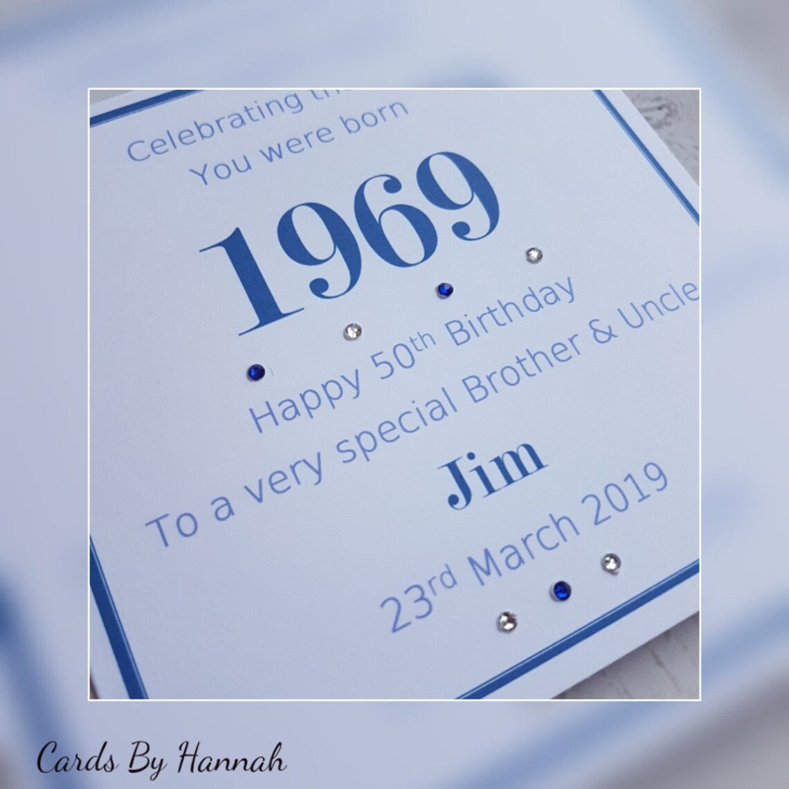 The Year You Were Born Birthday Card Birth Year Personalised - Etsy