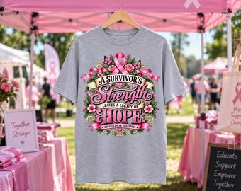 Breast Cancer Survivor Shirt, Survivor Strength Hope T-Shirt
