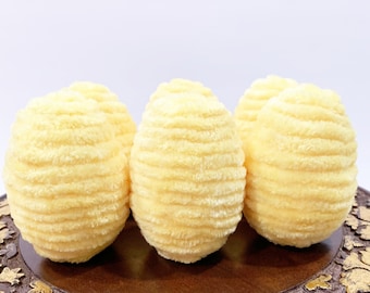 Easter Eggs Decor (Set of 6): Yellow Farmhouse Tiered Tray Decor