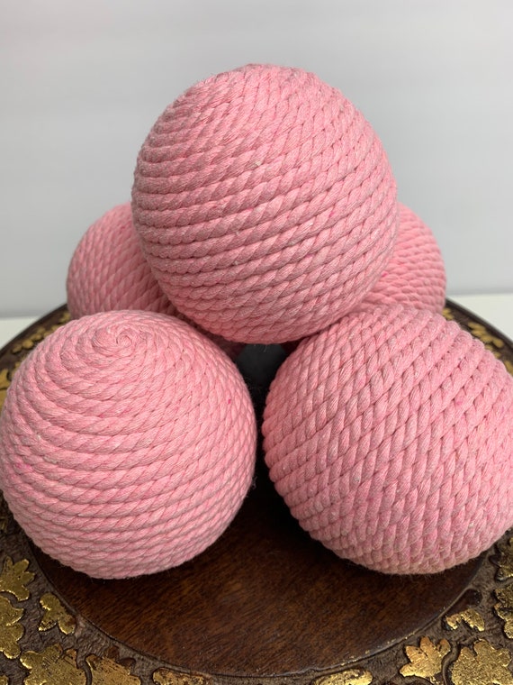 Pink Nautical Decorative Rope Ornament Balls Wreath Etsy