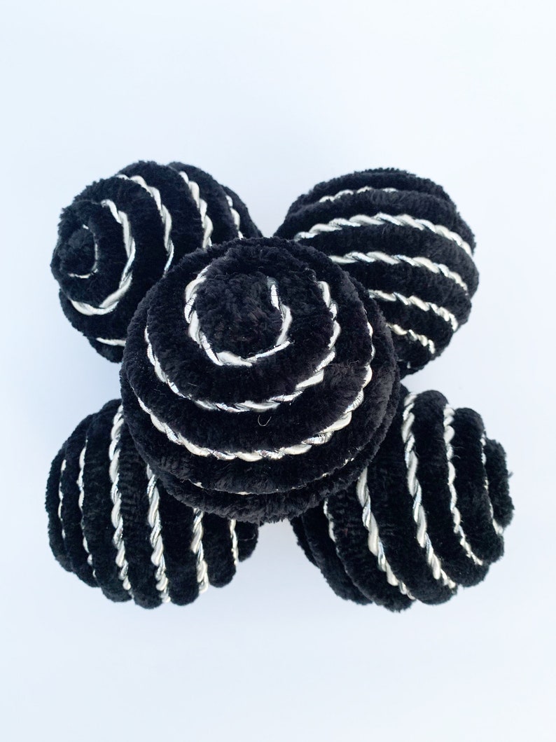Decorative Yarn Ornament Balls Wreath Attachments Black Etsy