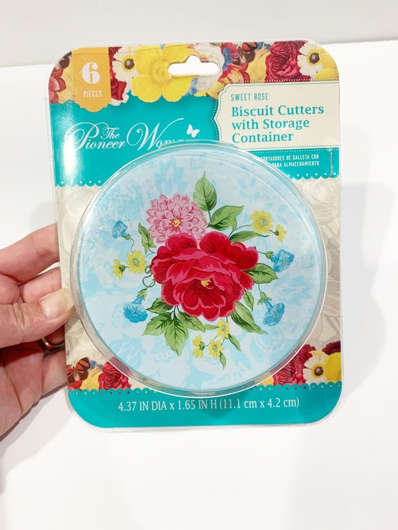 Pioneer Woman Biscuit Cutter Storage Container Cookie Cutter Etsy