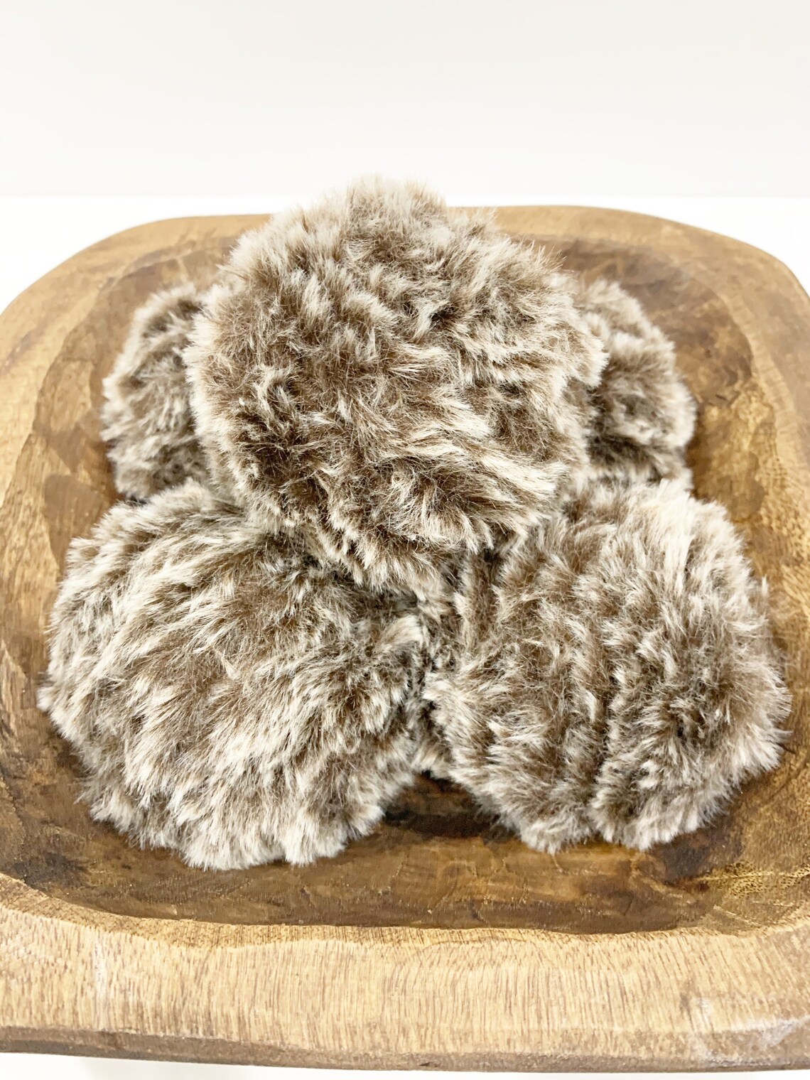 Faux Fur Decorative Ornament Balls Wreath Attachments Tiered Etsy