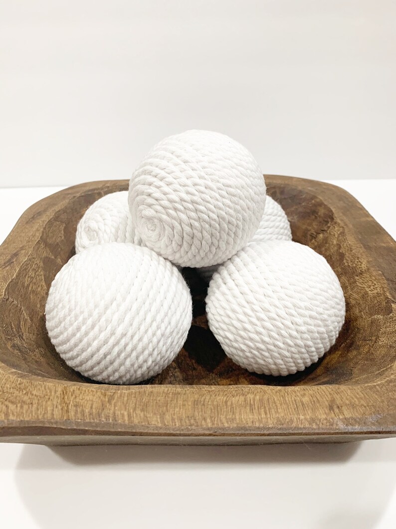 White Nautical Decorative Rope Ornament Balls Wreath Etsy