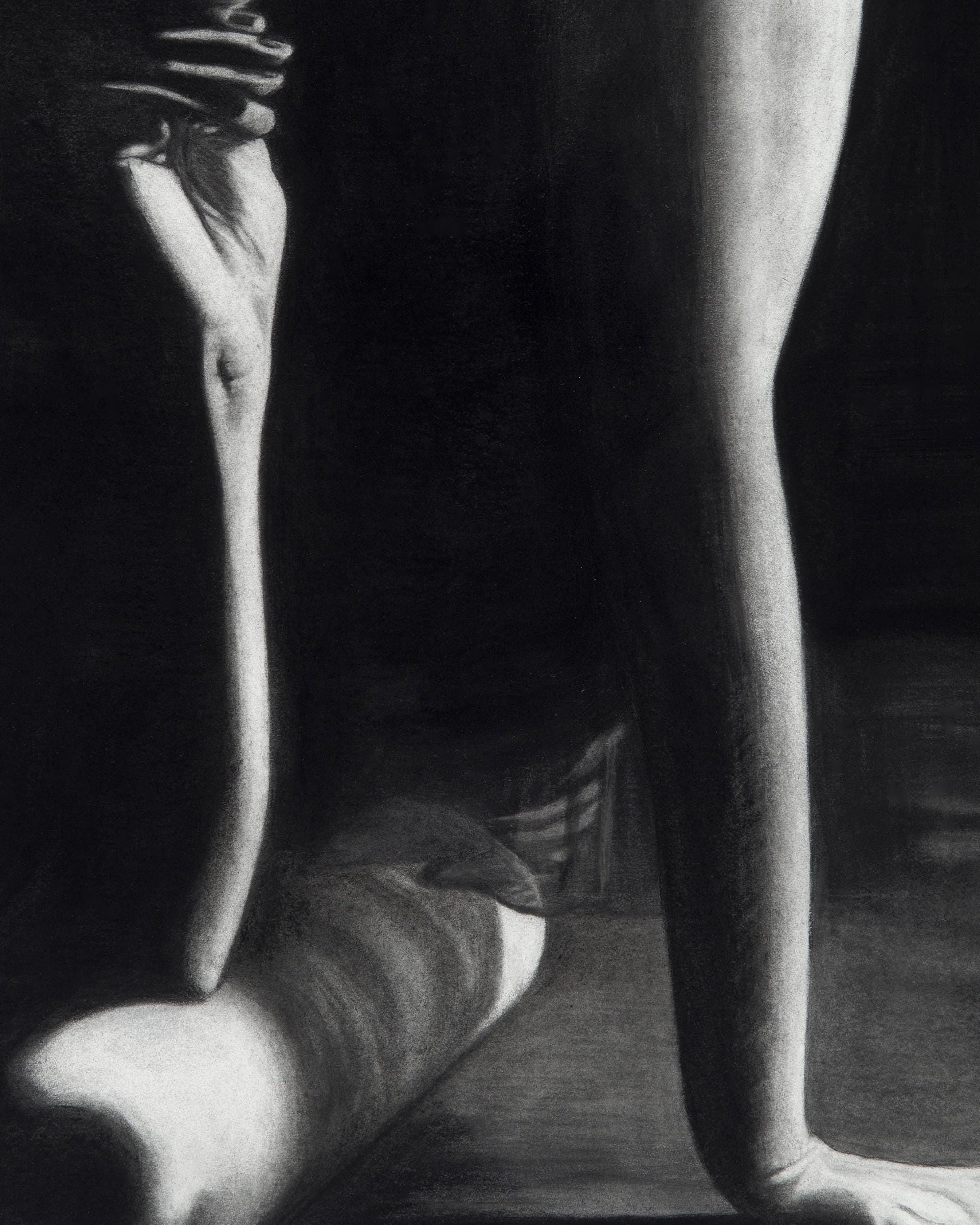Original Art, Charcoal Drawing, Black and White Art, Romance, Wall Art ...