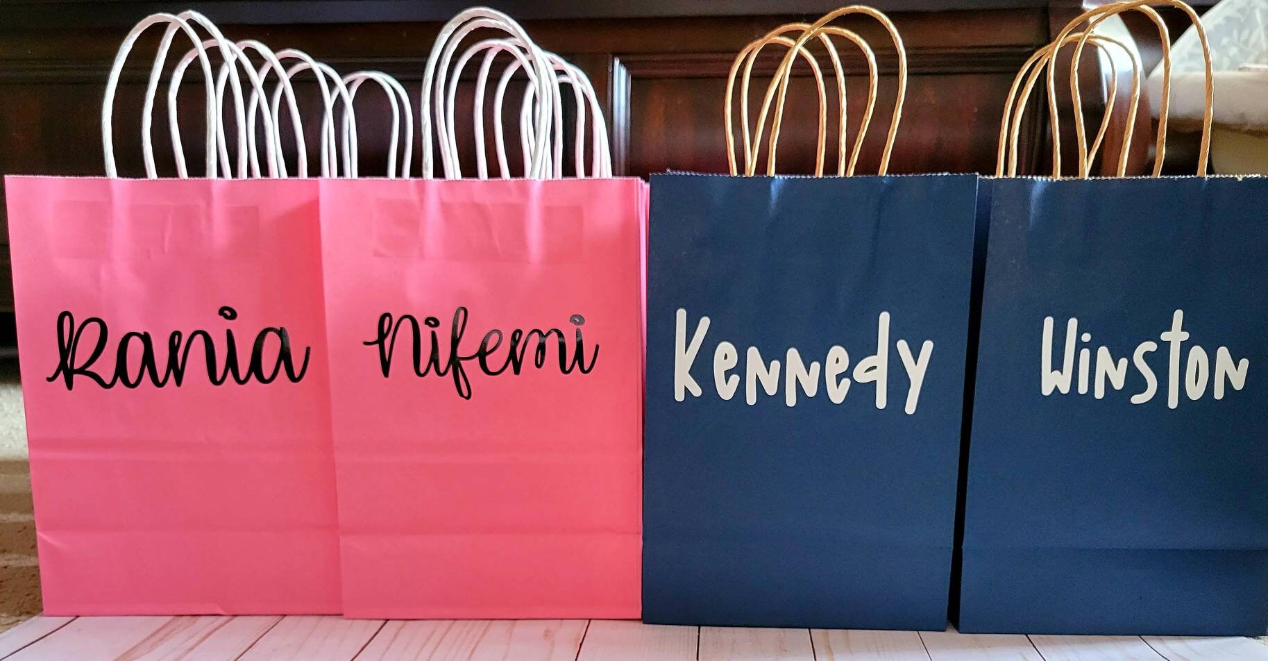 Custom name goody bag personalized gift bag first birthday Etsy