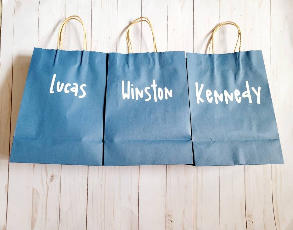 Custom name goody bag personalized gift bag first birthday Etsy