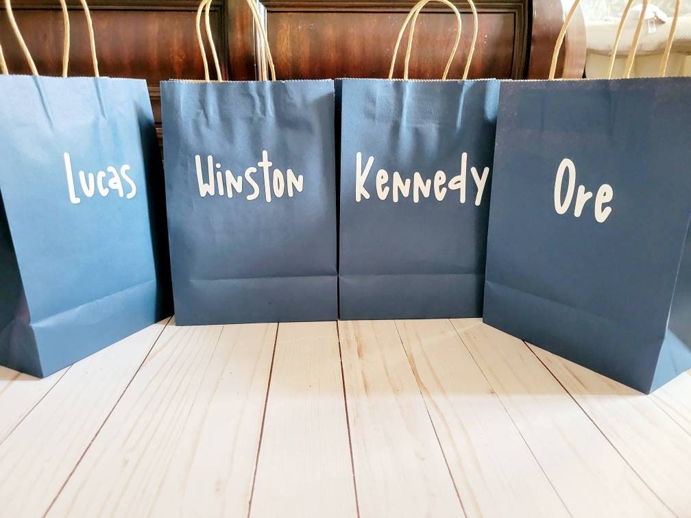 Custom name goody bag personalized gift bag first birthday Etsy