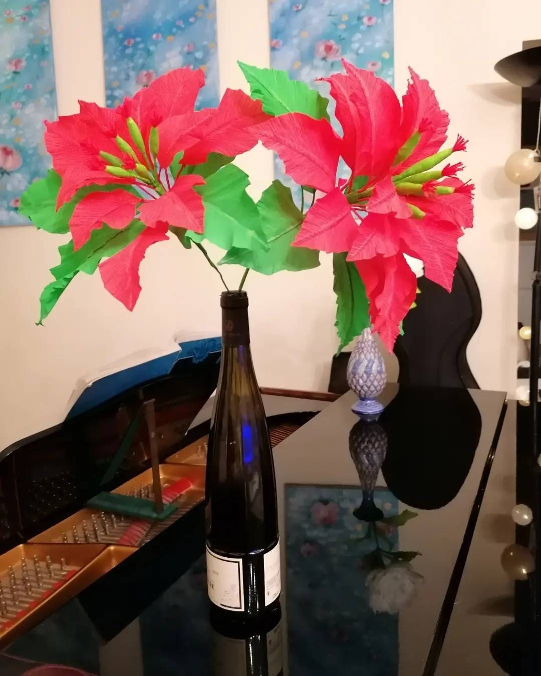 2 Poinsettias Rouges