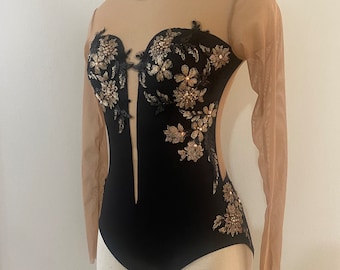 Dance Costume/ Leotard/Appliqués