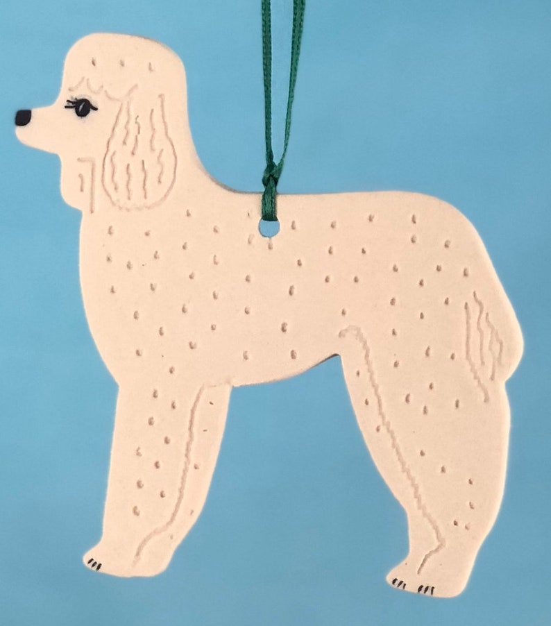 Porcelain Ornament Poodle