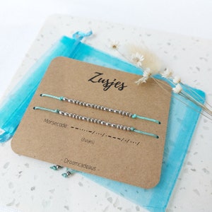 Armband Morse Code | Morse Code bracelet | Vriendschapsarmband | Geheime tekst | Personalized jewelry