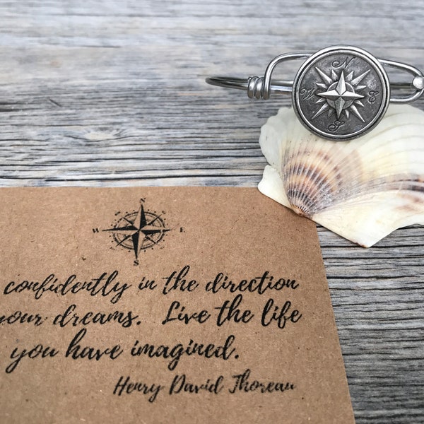 compass rose bracelet, nautical jewelry, bicycle spoke bracelet, inspirational jewelry