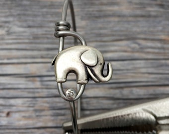 elephant bracelet, bicycle spoke bracelet