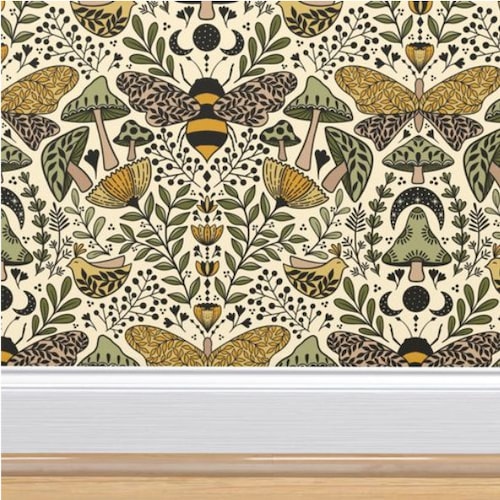 Natural Habitat Wallpaper Peel and Stick Removable Woven Etsy UK