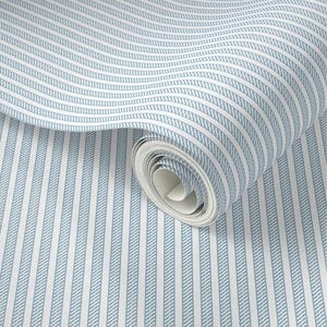 Carta da parati a strisce sottili blu / Stacca e attacca / Carta da parati intrecciata rimovibile / Carta da parati per bambini / Carta da parati adatta agli inquilini / Classica tradizionale
