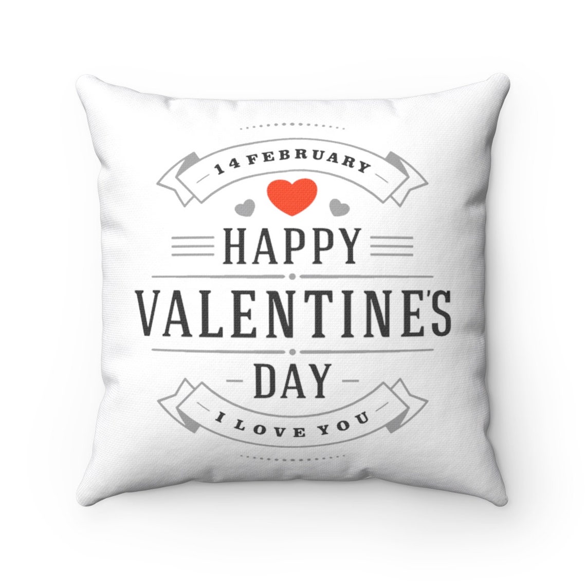 Happy Valentine's Day Pillow Cover Square Pillow Cover Etsy