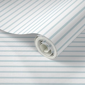 Carta da parati a righe sottili blu pallido, staccabile e incollabile, carta da parati rimovibile, sfondo, carta da parati adatta agli affittuari, carta da parati a righe, natura