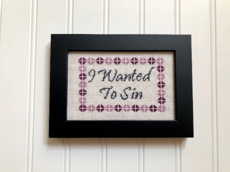 Why I Left Digital Pattern Set Easy Cross Stitch Pattern