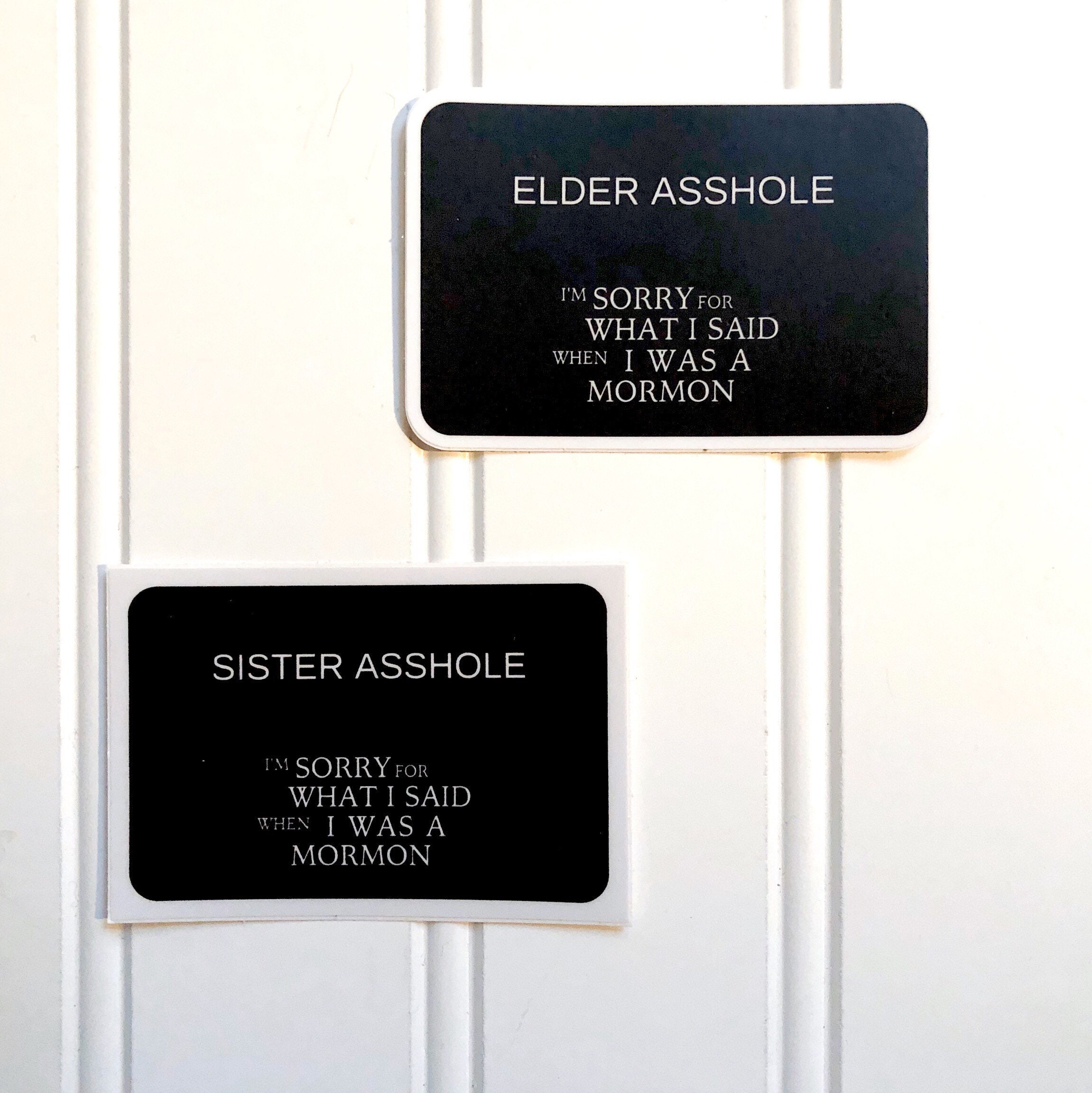 Sticker Sister / Elder Asshole Latter-day Saint Missionary - Etsy